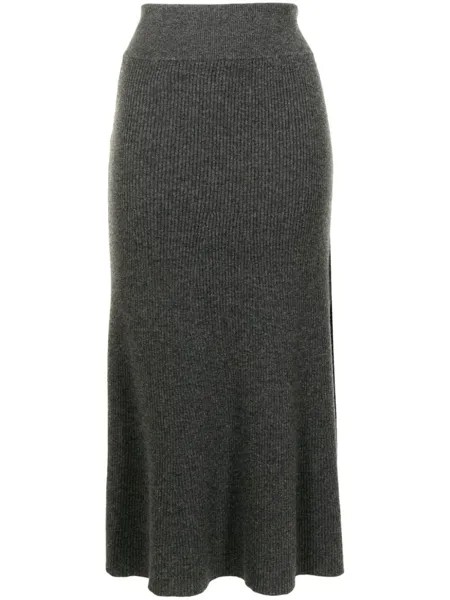 Кашемировая юбка River Cashmere In Love, серый