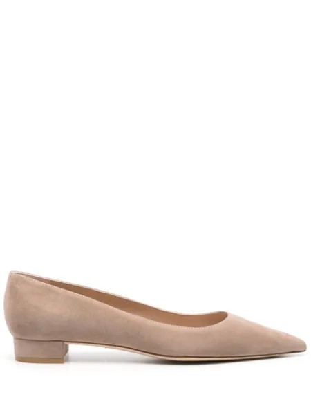 Stuart Weitzman туфли на низком каблуке, нейтральный цвет