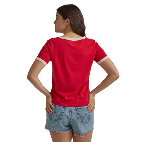 Женская футболка Wrangler с маленьким логотипом и звонком Wrangler