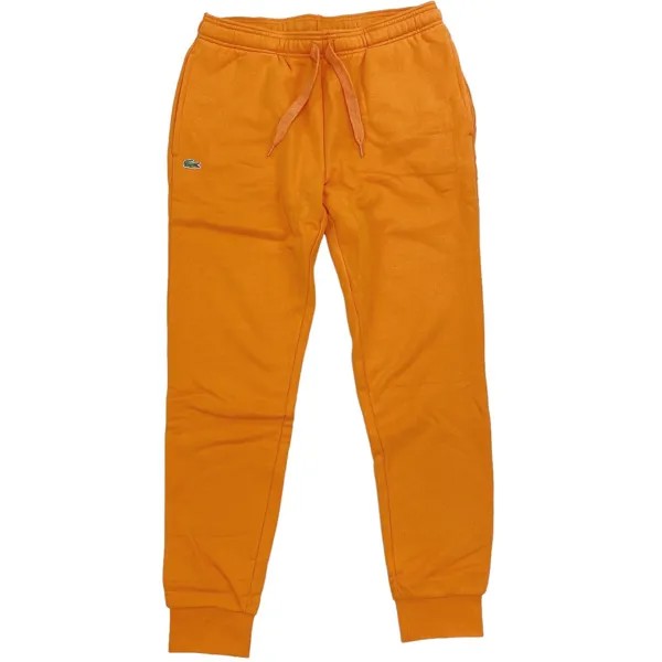 Мужские флисовые спортивные штаны Lacoste SPORT для тенниса оранжевого цвета под крокодила XH5528-TV1