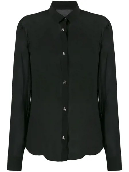 Philipp Plein sheer shirt