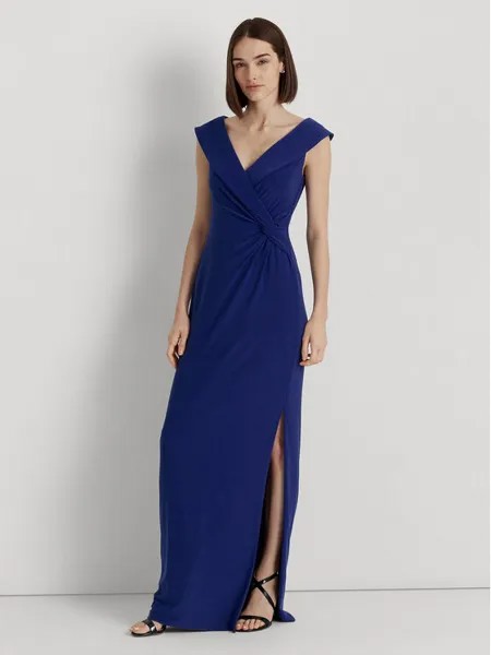Вечернее платье узкого кроя Lauren Ralph Lauren, синий