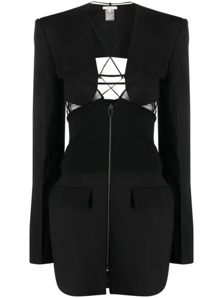 Nensi Dojaka платье мини Hybrid Jacket, черный