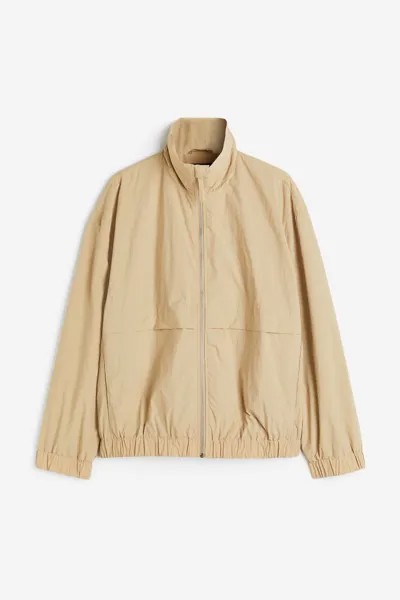 Нейлоновая тренировочная куртка H&M, бежевый