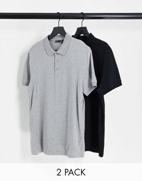 Разноцветная футболка-поло ASOS DESIGN 2