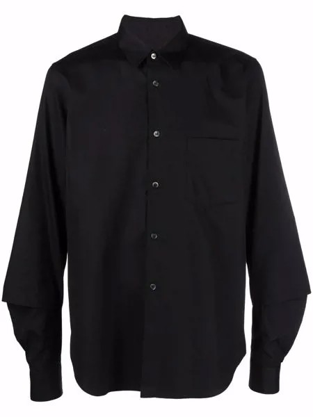 Black Comme Des Garçons рубашка на пуговицах