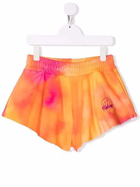 Pinko Kids расклешенные шорты с вышитым логотипом