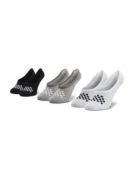 Комплект из 3 женских носков-кроссовок Vans, мультиколор