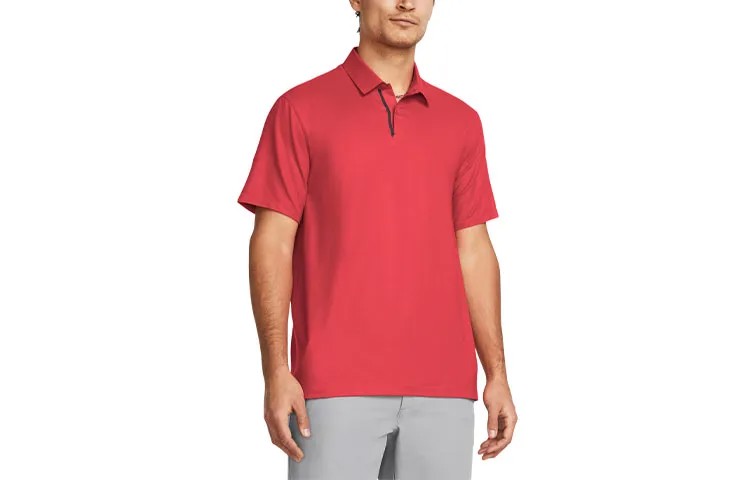 Рубашка поло Tour Men Vibrant Red Under Armour, красный