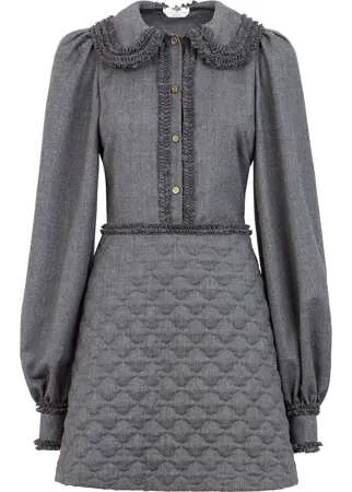 Fendi платье-рубашка с оборками