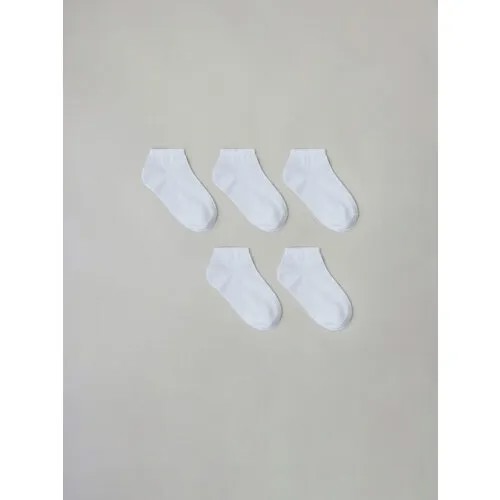 Носки Sela, 5 пар, размер 36/38, белый