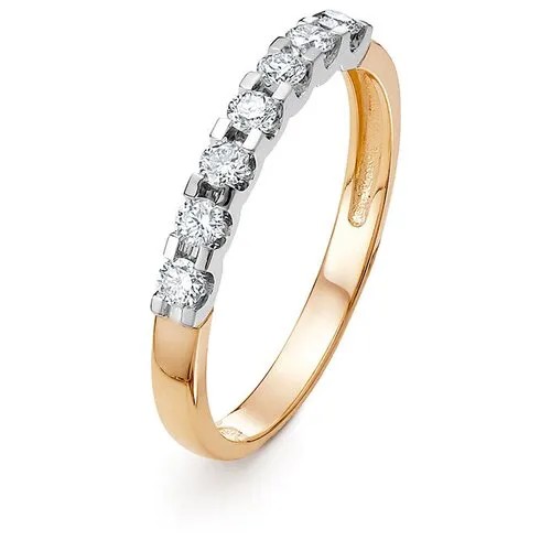 Кольцо Яхонт золото, 585 проба, бриллиант, размер 17, бесцветный