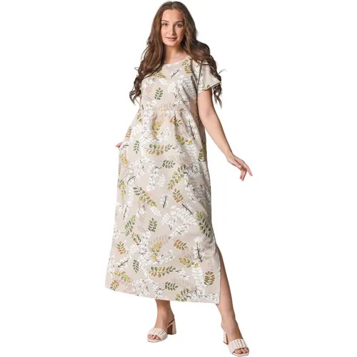 Платье Оптима Трикотаж, размер 56, белый