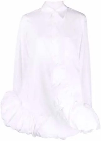 Comme Des Garçons рубашка асимметричного кроя с оборками