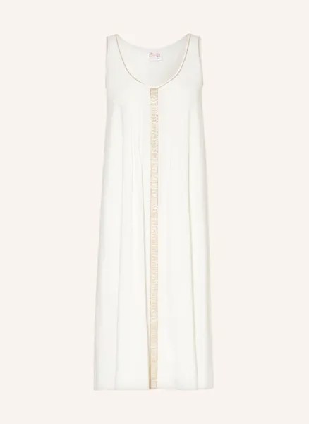 Пляжное платье the white collection с декоративными бусинами Maryan Mehlhorn, белый