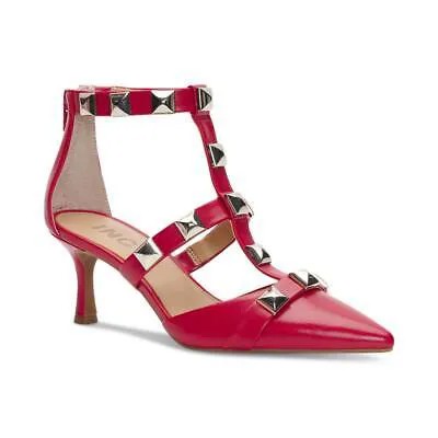 INC Женские нарядные туфли-лодочки Gilana с красным ремешком на щиколотке 9,5, средний (B,M) BHFO 7466