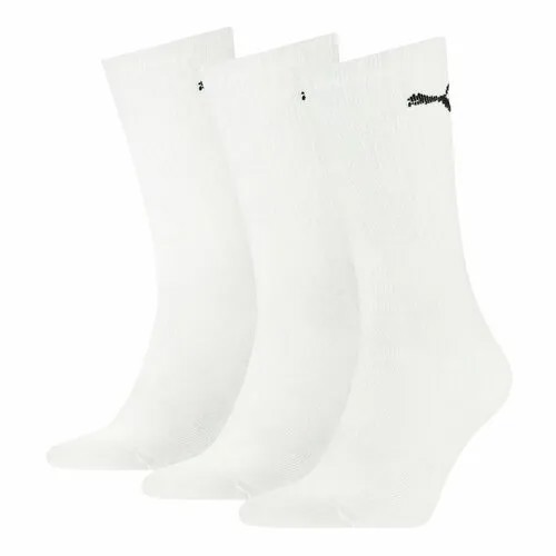 Носки PUMA SPORT CREW LIGHTWEIGHT 3P, размер 39/42, белый