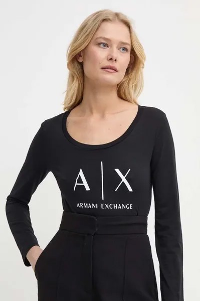 Лонгслив 8NYTDG.YJ16Z.NOS Armani Exchange, черный