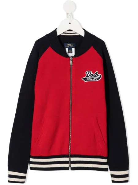 Ralph Lauren Kids двусторонняя куртка с нашивкой-логотипом