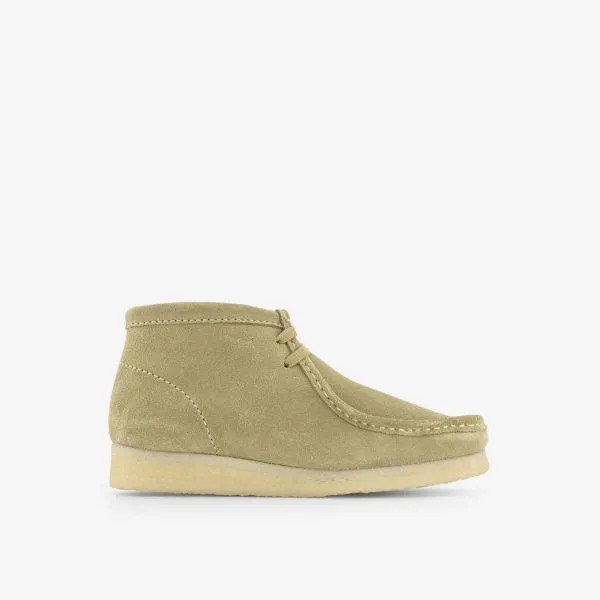 Замшевые туфли Wallabee Clarks Originals, цвет maple suede