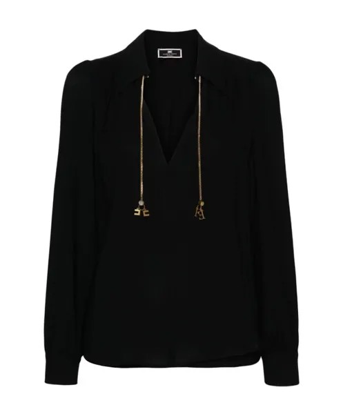 Стильная рубашка Elisabetta Franchi, черный