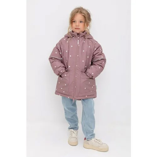 Куртка crockid зимняя, размер 116-122, розовый