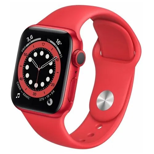 Apple Watch Series 6 44mm (PRODUCT)RED Aluminum Case with Red Sport Band (GPS)