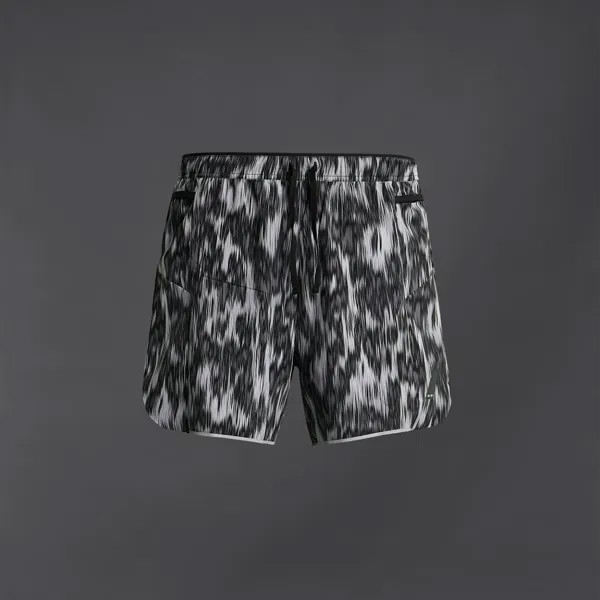 Спортивные шорты Zara Abstract Print Running, черный/белый