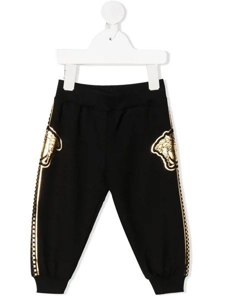 Versace Kids спортивные брюки с логотипом