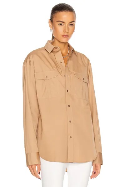 Рубашка Wardrobe.Nyc Oversize, кэмел