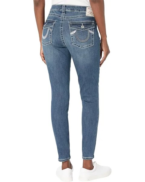 Джинсы True Religion Sequin Halle Mid-Rise Super Skinny in Beach Scape, цвет Beach Scape