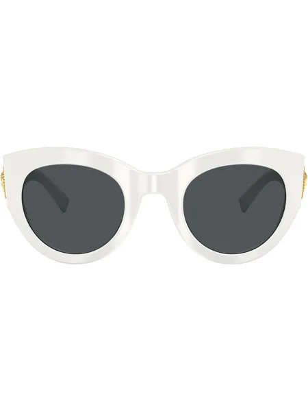 Versace Eyewear солнцезащитные очки в массивной оправе 'кошачий глаз'