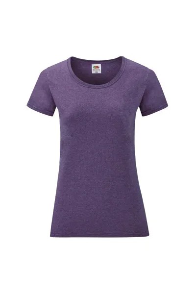 Легкая футболка с короткими рукавами Lady-Fit Fruit of the Loom, фиолетовый