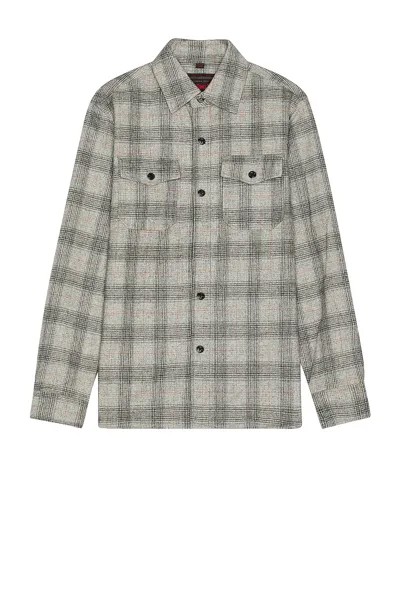 Рубашка Schott Nyc Plaid Cpo, цвет Heather Grey