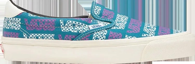 Кеды Vans OG Slip-On 59 LX Logo Checkerboard - Larkspur, синий