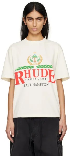 Кремового цвета футболка East Hampton Rhude