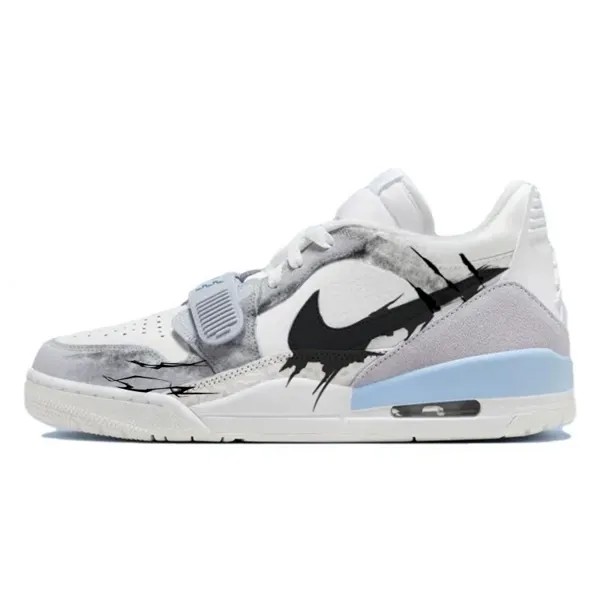 Кроссовки Jordan Legacy 312 Vintage Basketball Shoes Men Low-top Grey/white, белый/серый