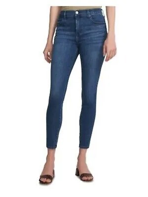 Женские синие джинсы скинни с высокой талией и карманами на молнии J BRAND 24