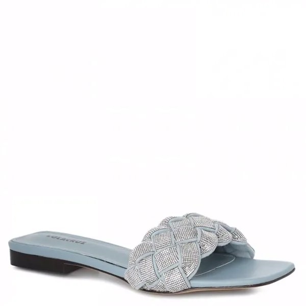 Сланцы женские Lola Cruz 054Z00BK голубые 39 EU