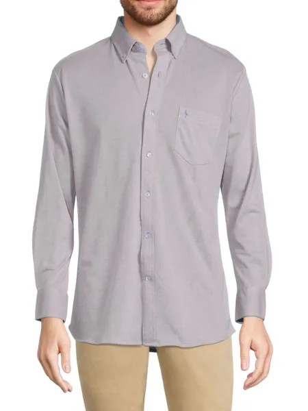 Трикотажная рубашка из микро пике Tailorbyrd, цвет Grey Heather