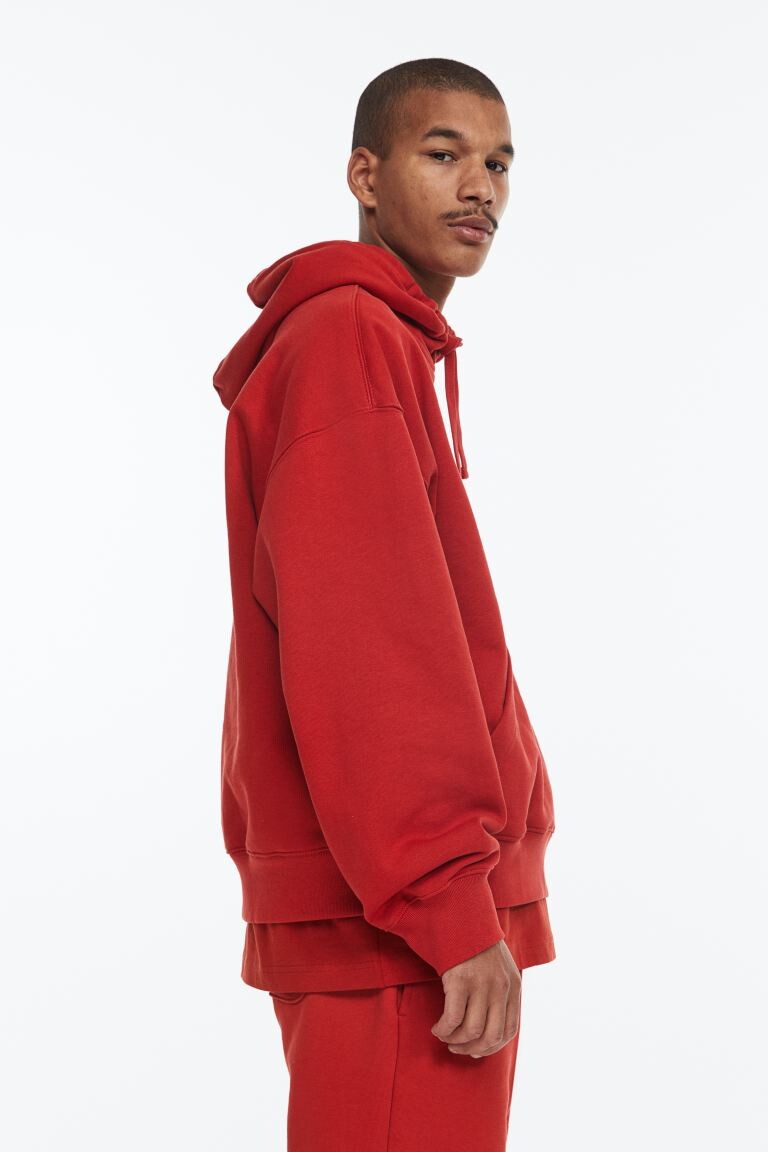 Хлопковая толстовка оверсайз H&M