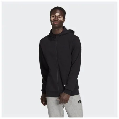 Олимпийка/Adidas/HA1416/M FI DBLKNT FZ/черный/XL