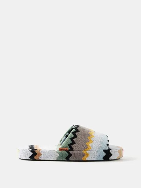 Тапочки curt из хлопка с зигзагом Missoni, бежевый