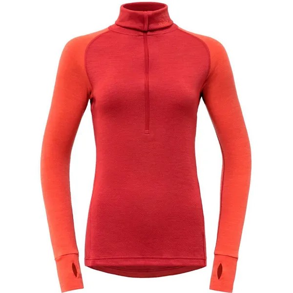 Функциональная рубашка Expedition Merino 235 Zip Neck Wmn beauty-коралловая DEVOLD, цвет rosa