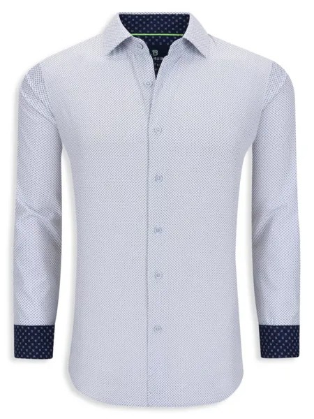 Рубашка-платок приталенного кроя на пуговицах Tom Baine, белый