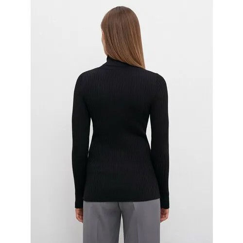 Водолазка CONSO WEAR, длинный рукав, размер 40, черный