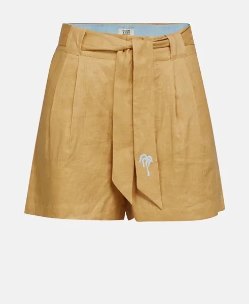 Льняные шорты Scotch & Soda, цвет Tan