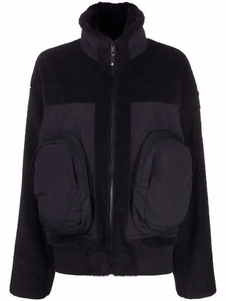 AMBUSH FLEECE PANEL JACKET BLACK BLACK