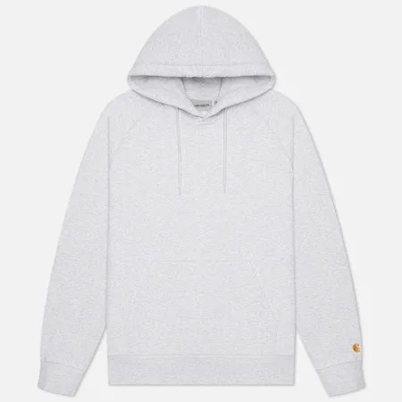Мужская толстовка Carhartt WIP Chase 13 Oz Hooded, цвет серый, размер S