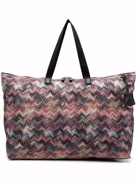 Tumi дорожная сумка с принтом шеврон из коллаборации с Missoni